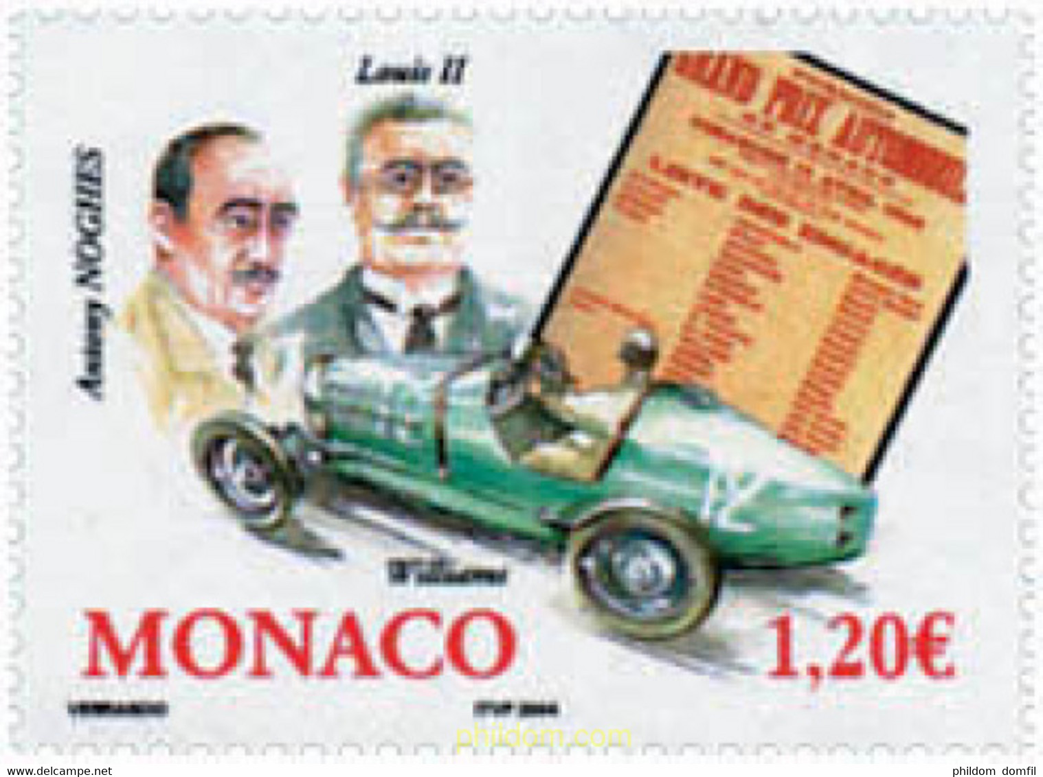 138804 MNH MONACO 2004 75 ANIVERSARIO DEL GRAN PREMIO AUTOMOVILISTICO DE MONACO - Andere & Zonder Classificatie