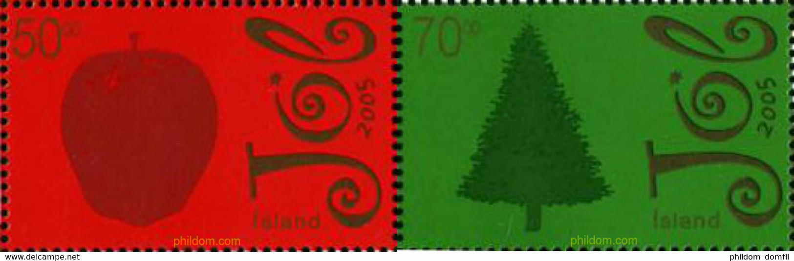 186981 MNH ISLANDIA 2005 NAVIDAD - Lots & Serien