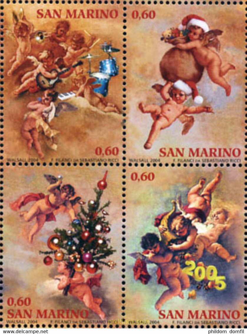 167075 MNH SAN MARINO 2004 NAVIDAD 2004 - Usados