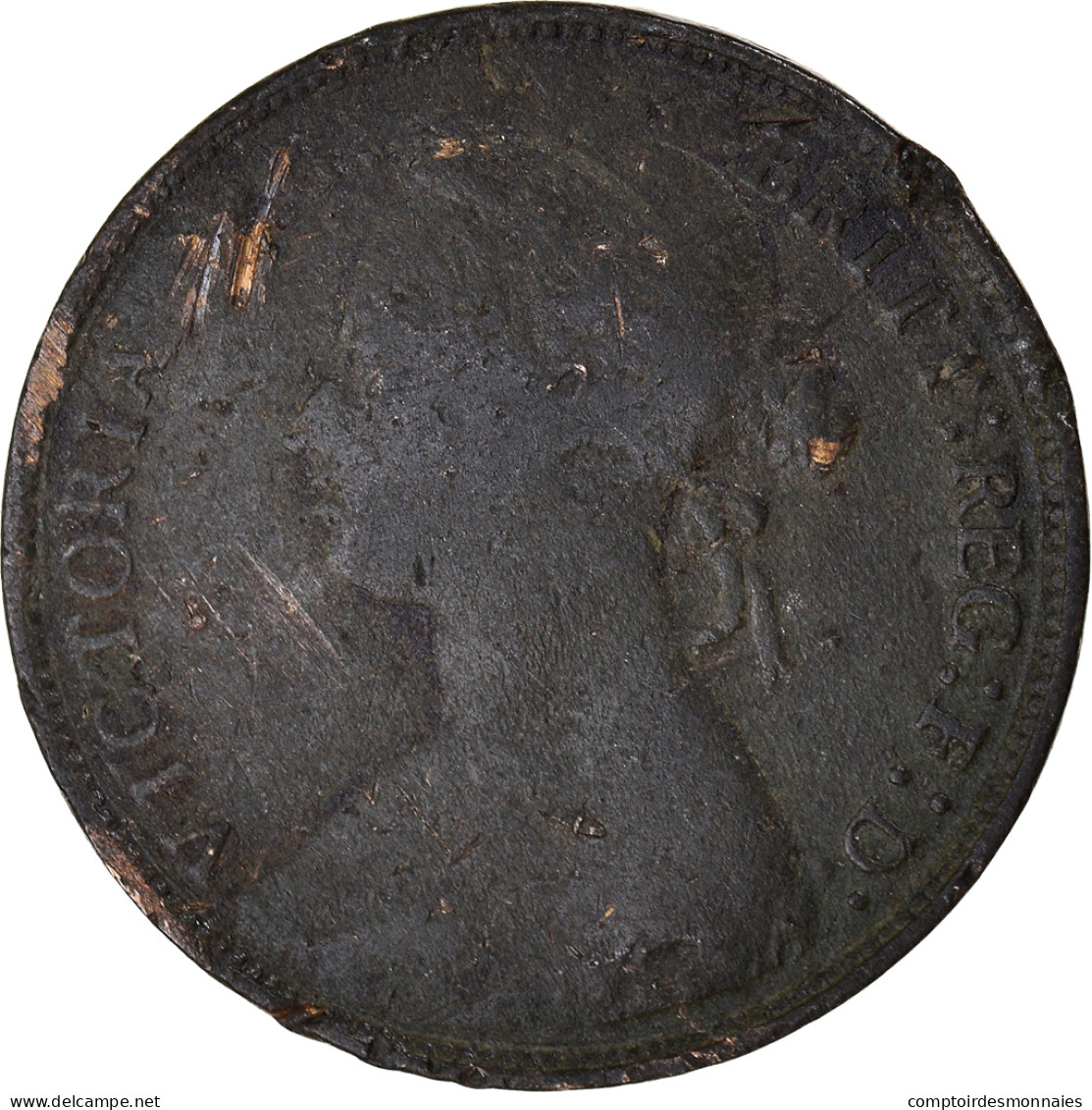 Monnaie, Grande-Bretagne, 1/2 Penny, 1877 - C. 1/2 Penny