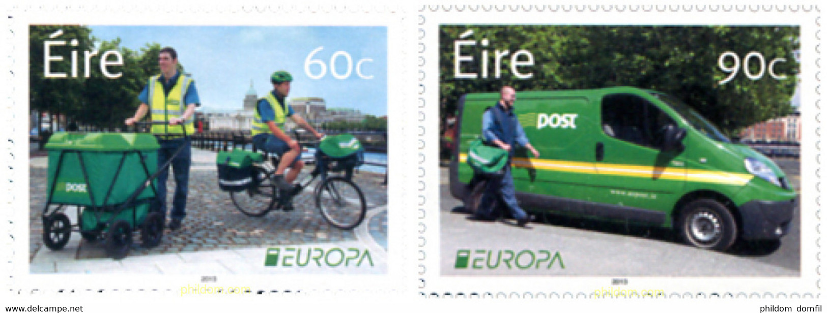 302524 MNH IRLANDA 2013 EUROPA CEPT 2013 - VEHICULOS POSTALES - Collections, Lots & Series