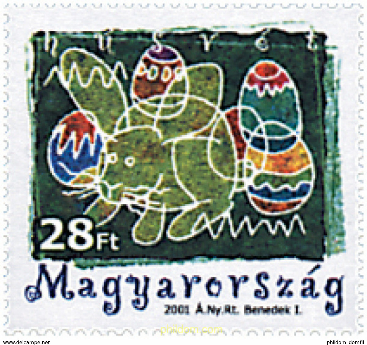 66481 MNH HUNGRIA 2001 PASCUA - Gebruikt