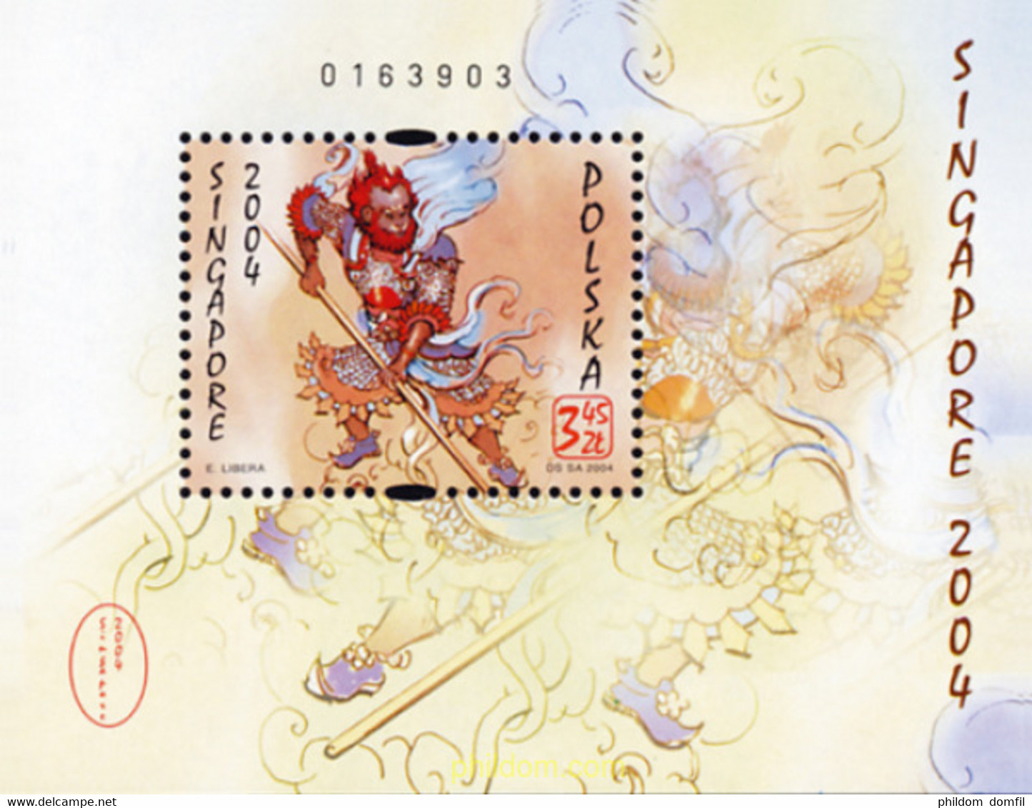 149080 MNH POLONIA 2004 SINGAPORE 2004. EXPOSICION FILATELICA INTERNACIONAL - Unclassified