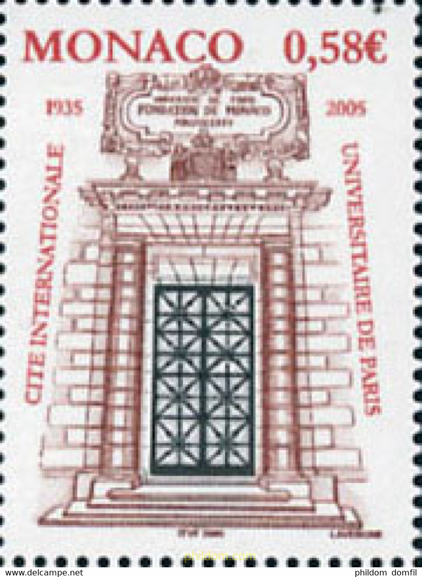 161175 MNH MONACO 2004 70 ANIVERSARIO DE LA CIUDAD UNIVERSITARIA - Andere & Zonder Classificatie