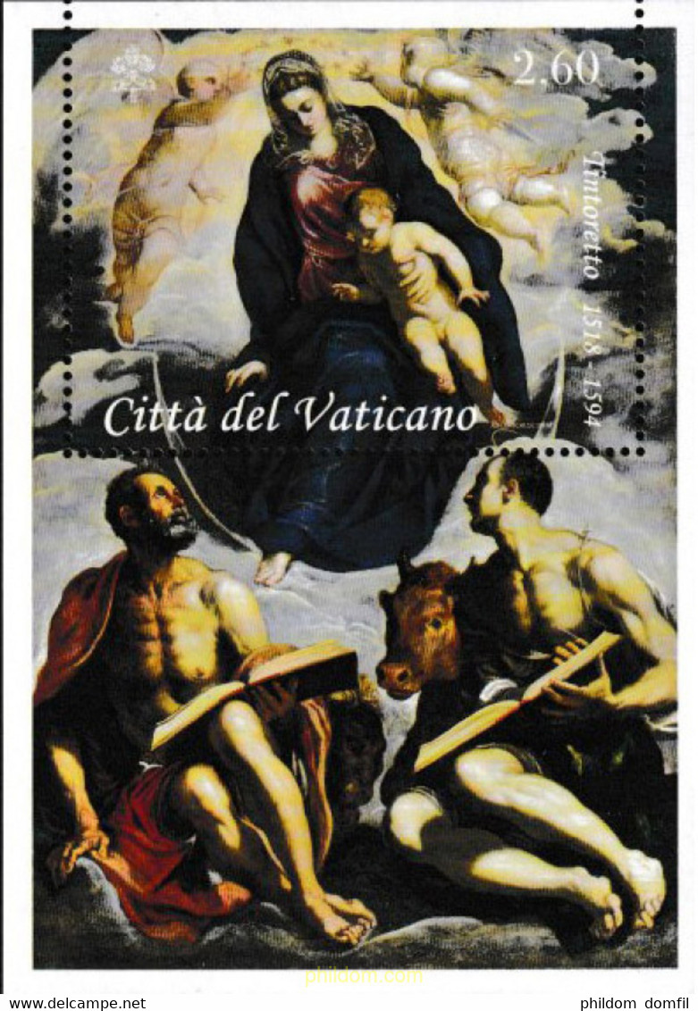 606284 MNH VATICANO 2018 TINTORETTO - GRANDEA ARTISTAS VENECIANOS - Gebraucht