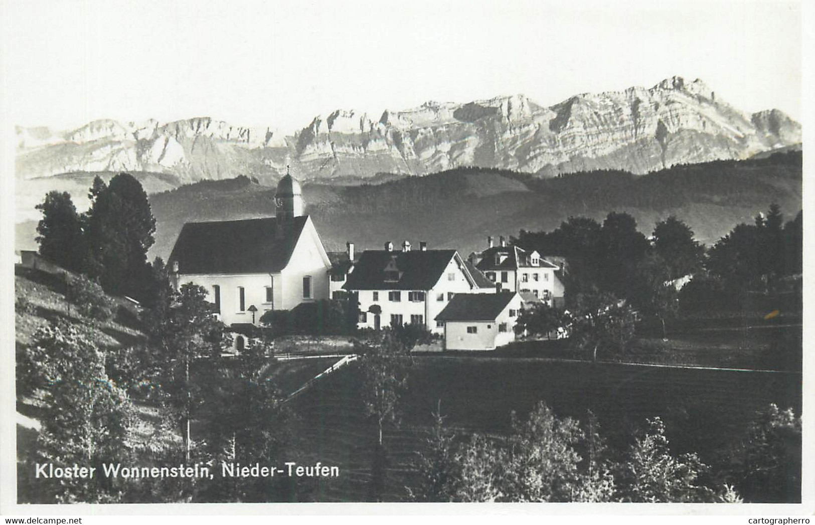 Switzerland Postcard Kloster Wonnenstein Nieder-Teufen 1938 - Teufen