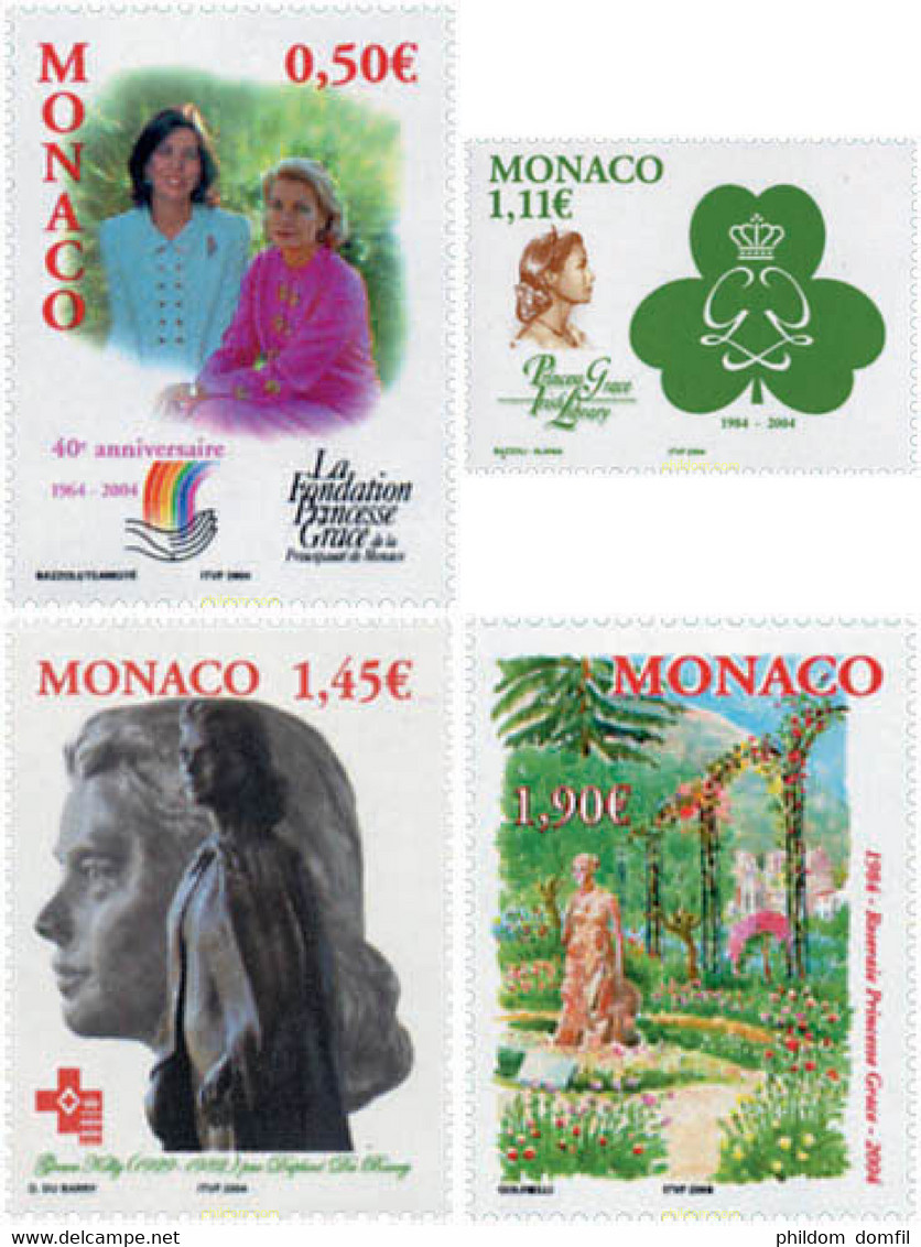 138778 MNH MONACO 2004 HOMENAJE A GRACE KELLY - Otros & Sin Clasificación