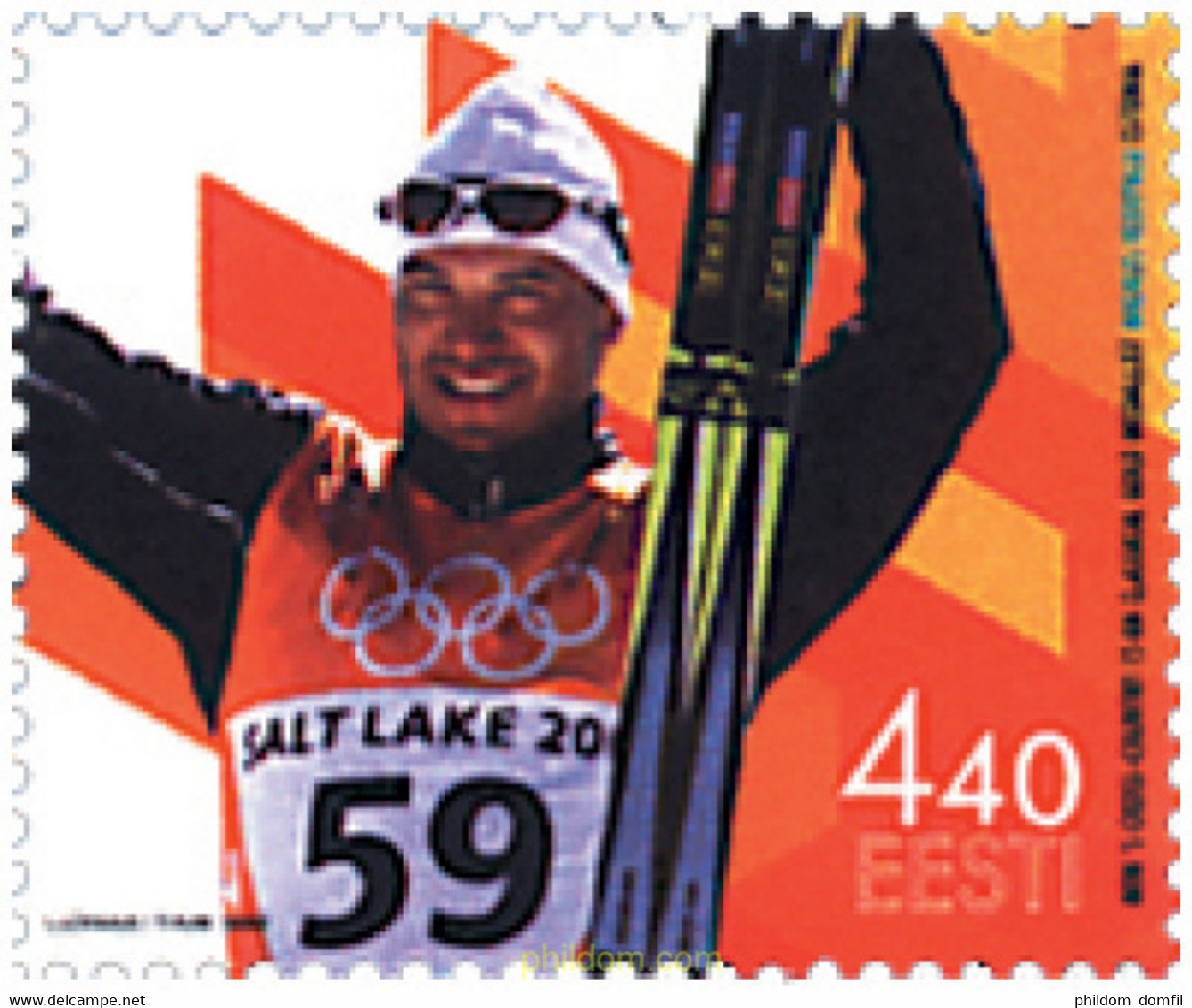 91362 MNH ESTONIA 2002 19 JUEGOS OLIMPICOS INVIERNO. SALT LAKE CITY 2002 - Winter 2002: Salt Lake City