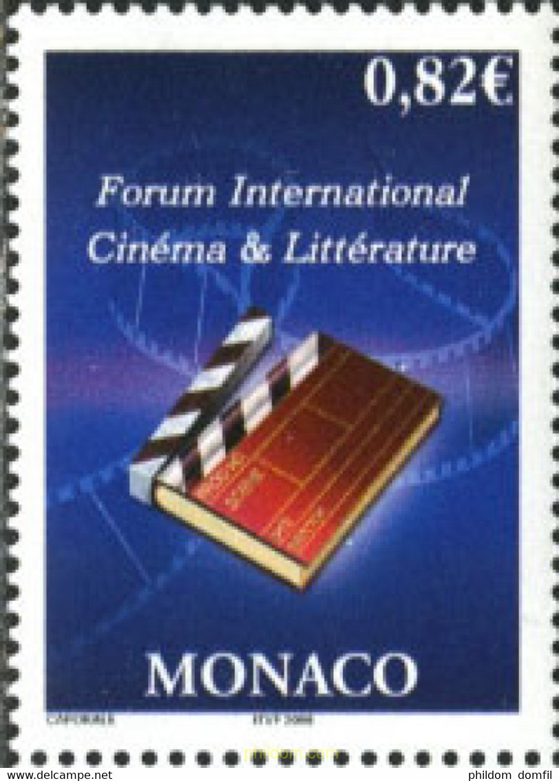 196286 MNH MONACO 2006 5 FORUM INTERNACIONAL DE CINE Y LITERATURA - Altri & Non Classificati
