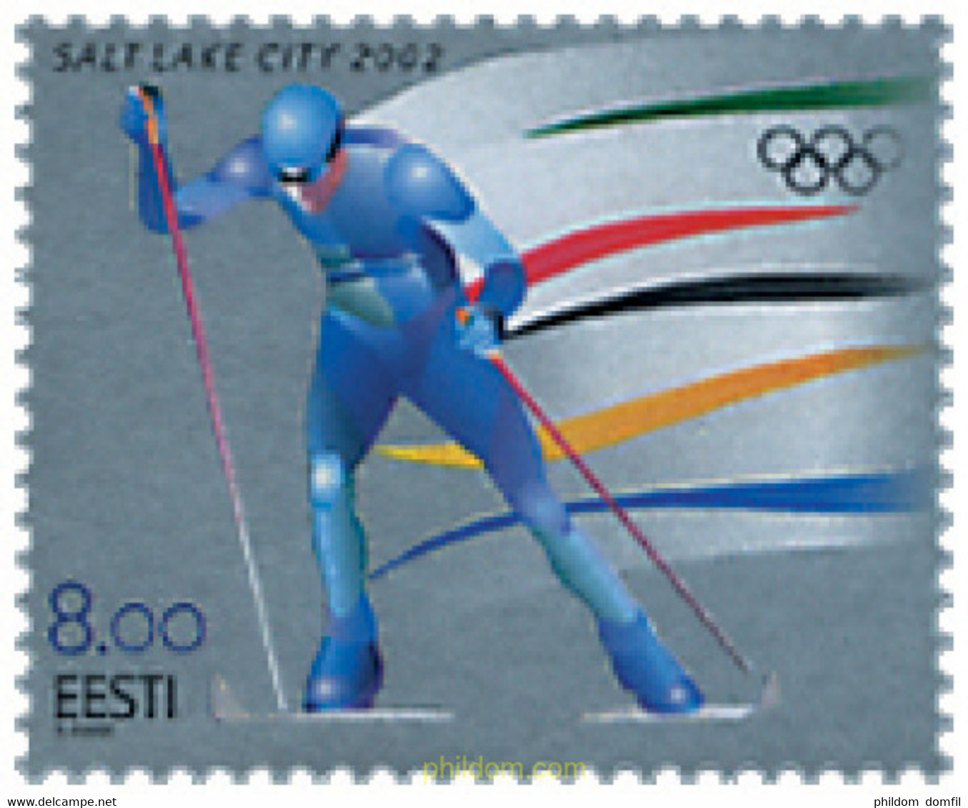 87572 MNH ESTONIA 2002 19 JUEGOS OLIMPICOS INVIERNO. SALT LAKE CITY 2002 - Winter 2002: Salt Lake City