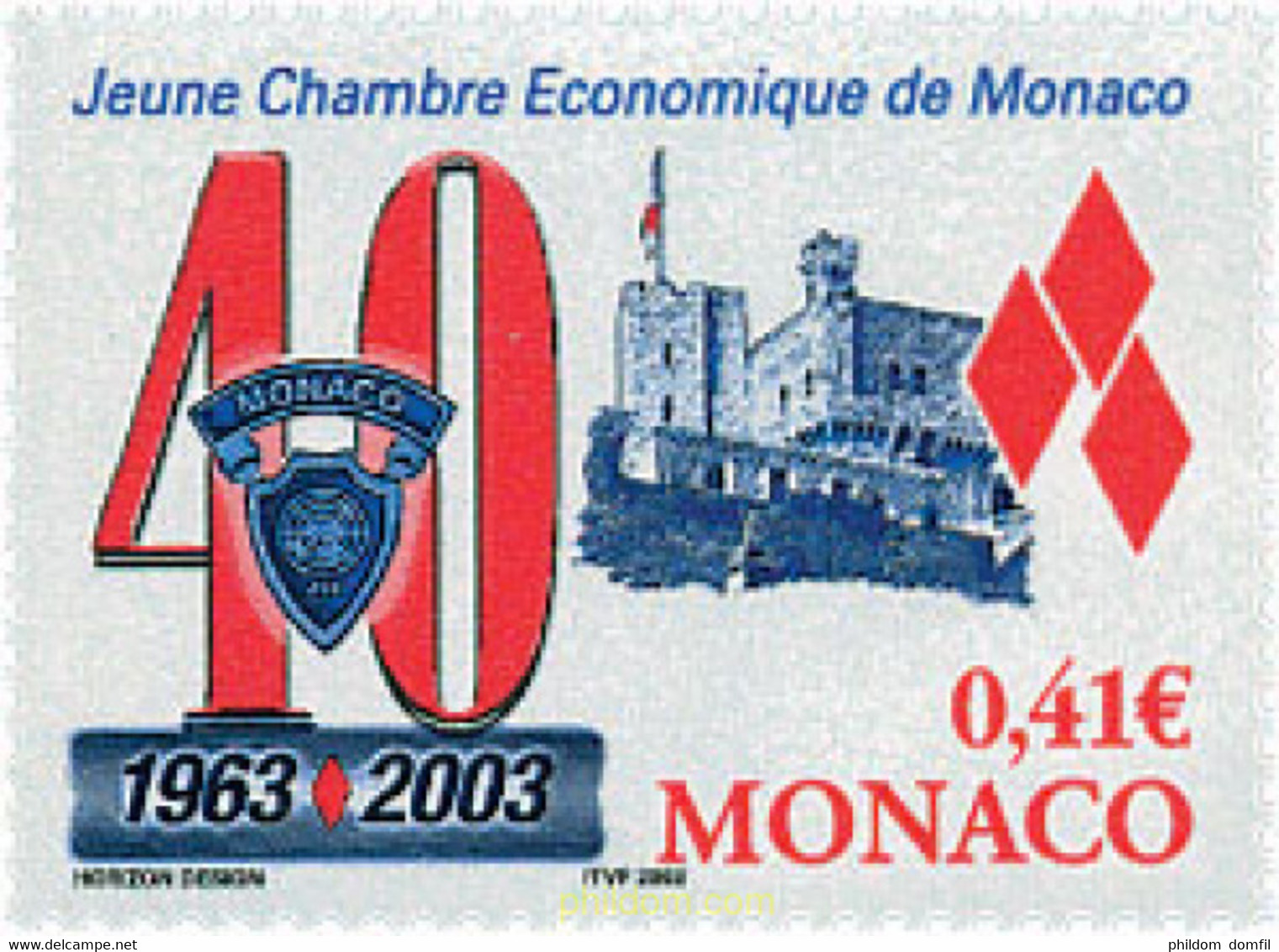 108064 MNH MONACO 2003 40 ANIVERSARIO DE LA JOVEN CAMARA ECONOMICA DE MONACO - Other & Unclassified