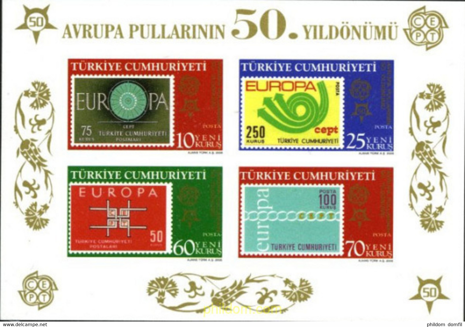 191086 MNH TURQUIA 2005 50 ANIVERSARIO EUROPA CEPT - Colecciones & Series