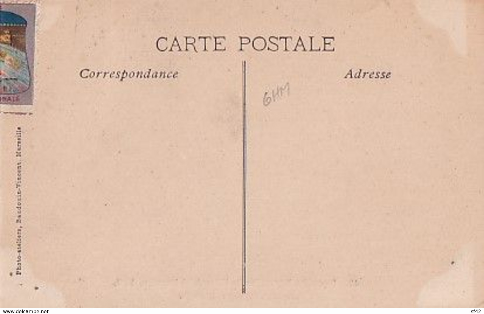 MARSEILLE    EXPOSITION D ELECTRICITE           AVENUES DES ROBES BLANCHES     + VIGNETTE - Weltausstellung Elektrizität 1908 U.a.