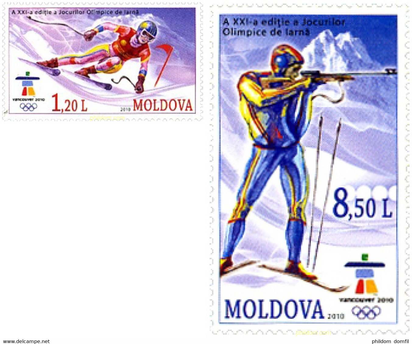 245896 MNH MOLDAVIA 2010 21 JUEGOS OLIMPICOS INVIERNO VANCOUVER 2010 - Invierno 2010: Vancouver