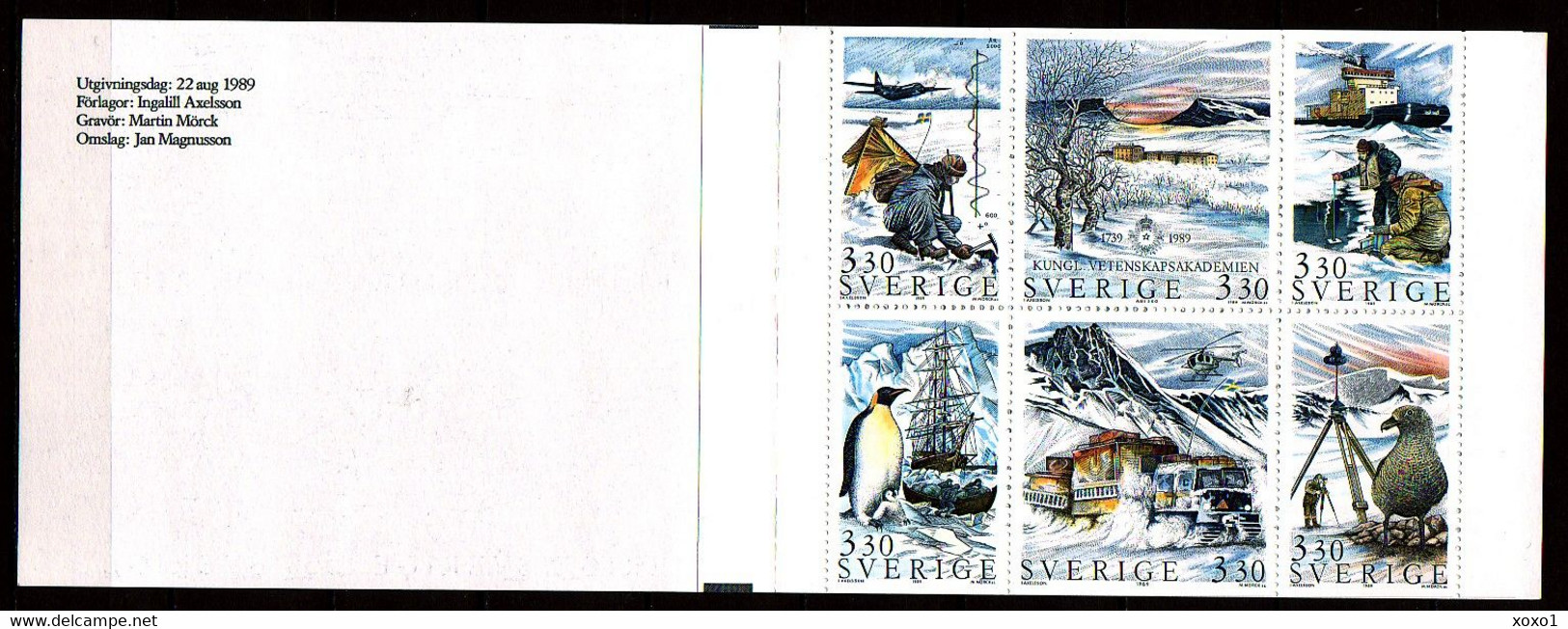 Sweden 1989 MiNr. 1553 - 1558  Schweden Sverige Polar Research Birds Ships Aircraft 6v MNH** 5,00 € - Arctic Tierwelt