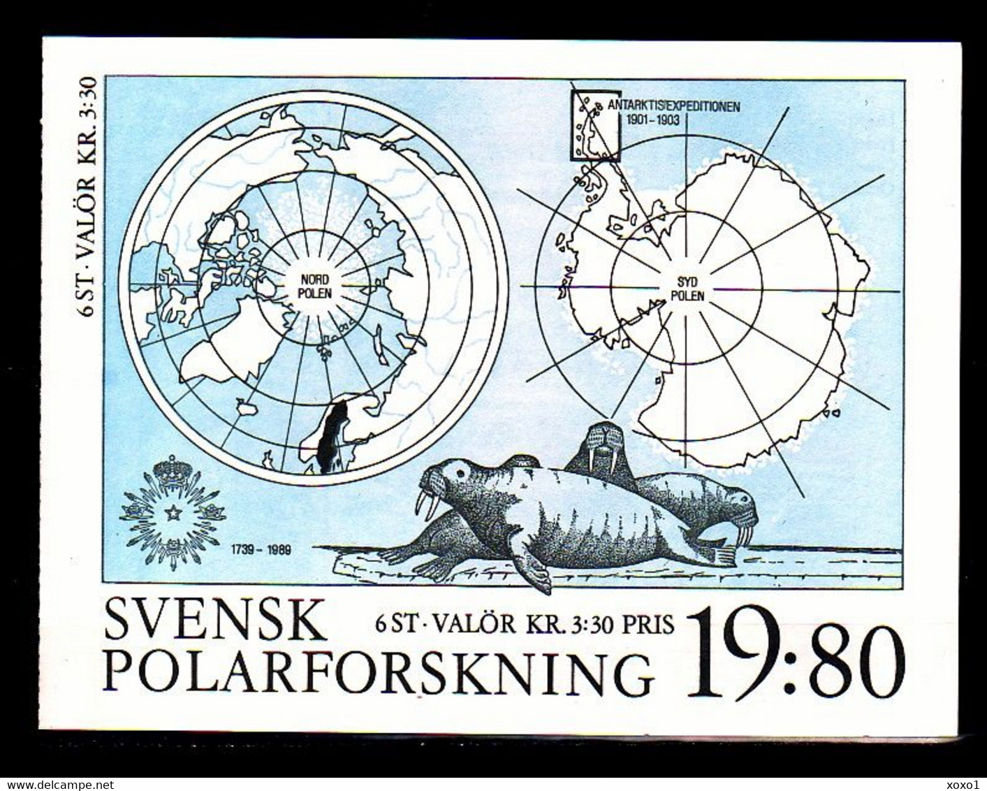 Sweden 1989 MiNr. 1553 - 1558  Schweden Sverige Polar Research Birds Ships Aircraft 6v MNH** 5,00 € - Fauna ártica