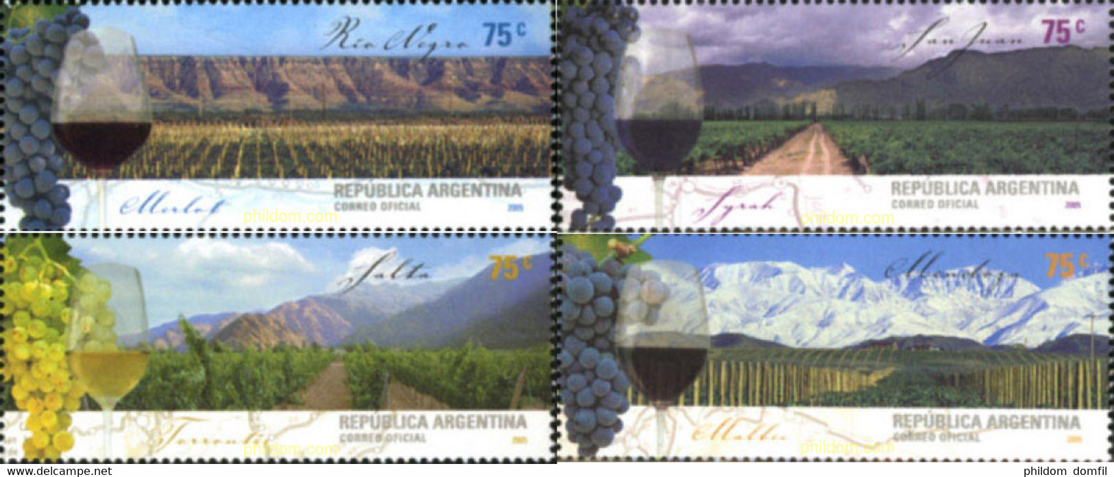 183392 MNH ARGENTINA 2005 VITICULTURA - Usados