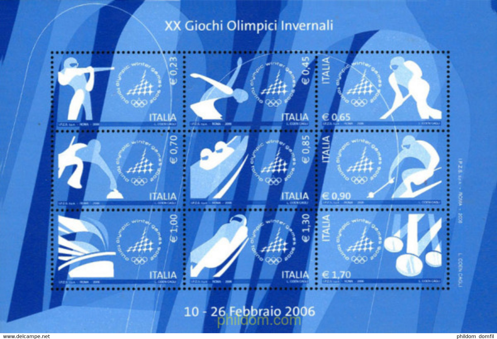 196202 MNH ITALIA 2006 20 JUEGOS OLIMPICOS INVIERNO TURIN 2006 - Winter 2006: Turin