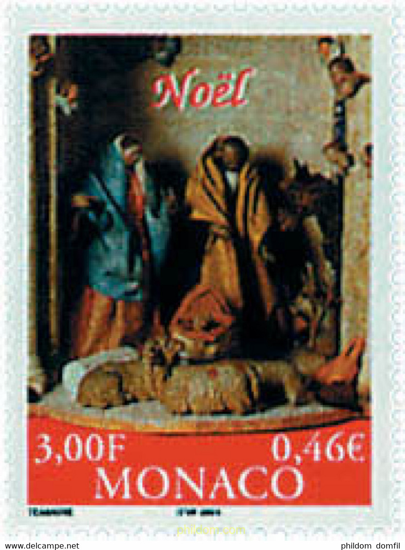 77473 MNH MONACO 2000 NAVIDAD - Autres & Non Classés