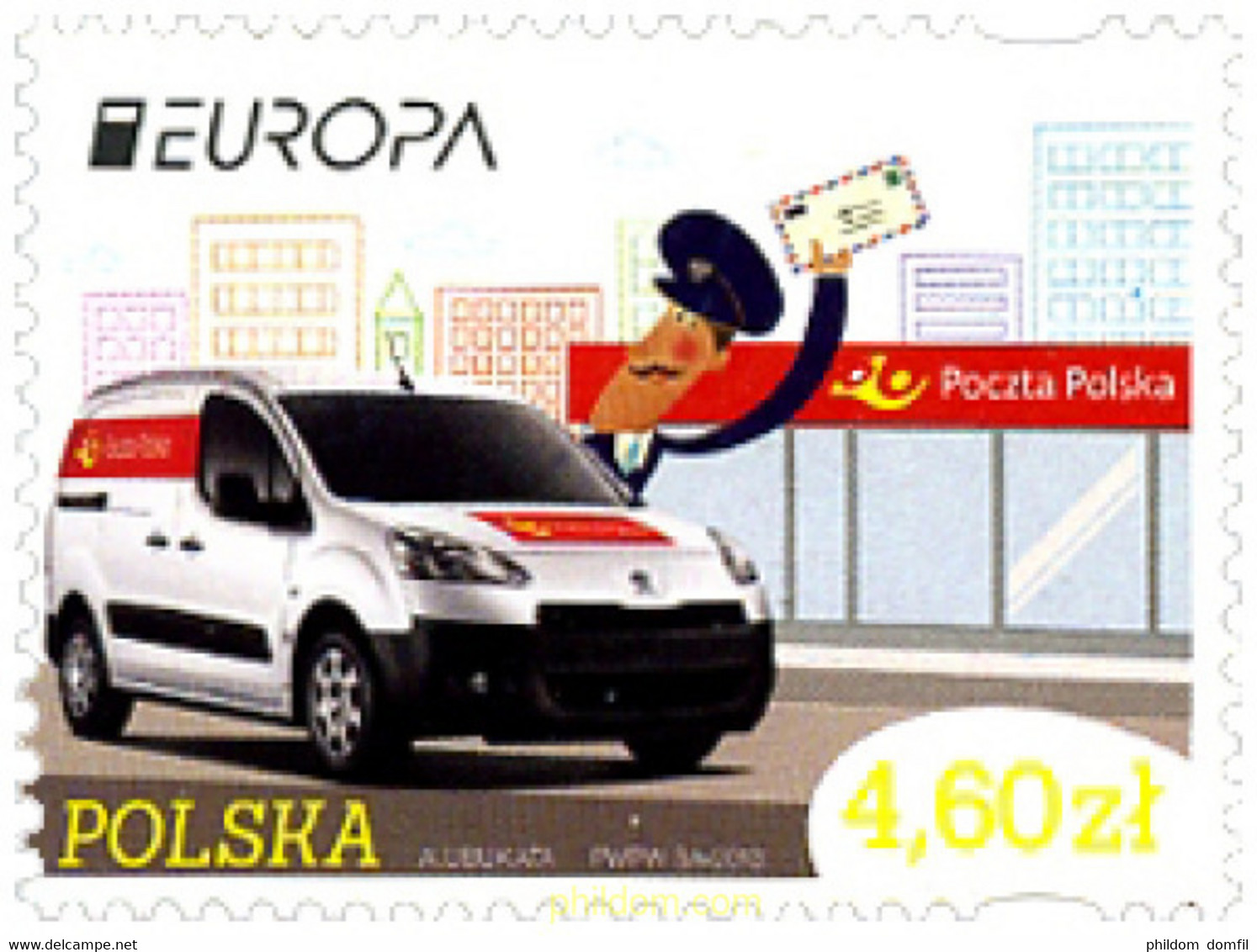 304189 MNH POLONIA 2013 EUROPA CEPT 2013 - VEHICULOS POSTALES - Ohne Zuordnung