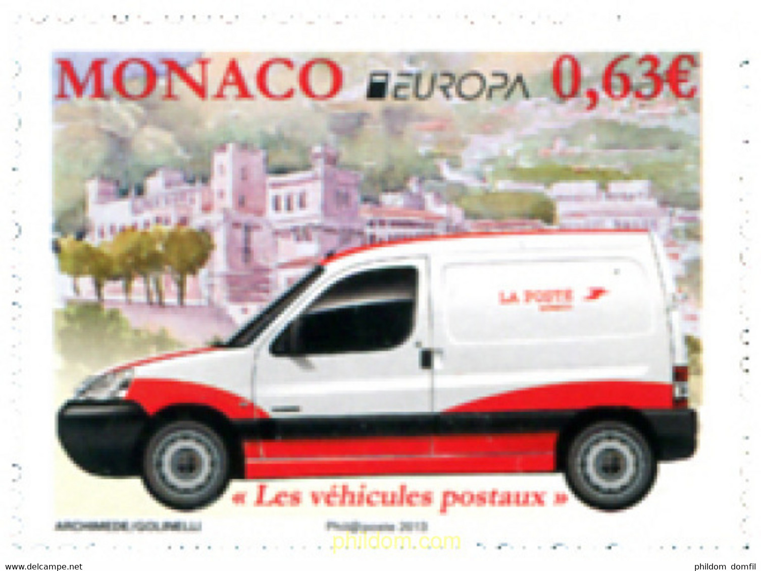 302536 MNH MONACO 2013 EUROPA CEPT 2013 - VEHICULOS POSTALES - Otros & Sin Clasificación