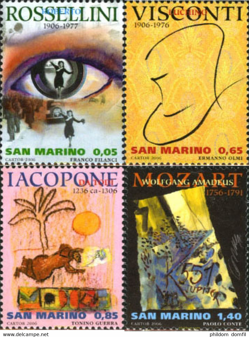 199118 MNH SAN MARINO 2006 ARTISTAS - Gebruikt