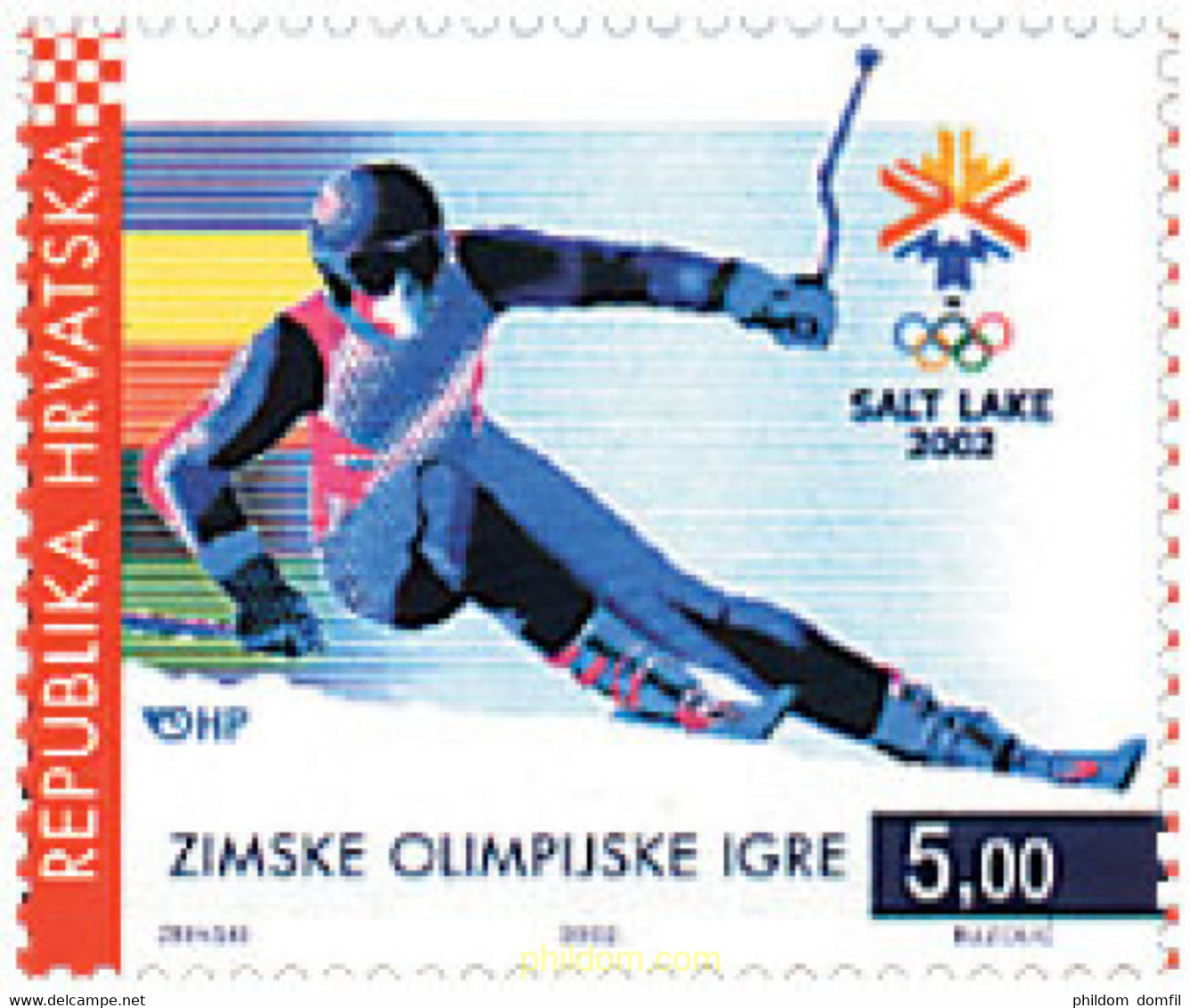 91022 MNH CROACIA 2002 19 JUEGOS OLIMPICOS INVIERNO. SALT LAKE CITY 2002 - Winter 2002: Salt Lake City