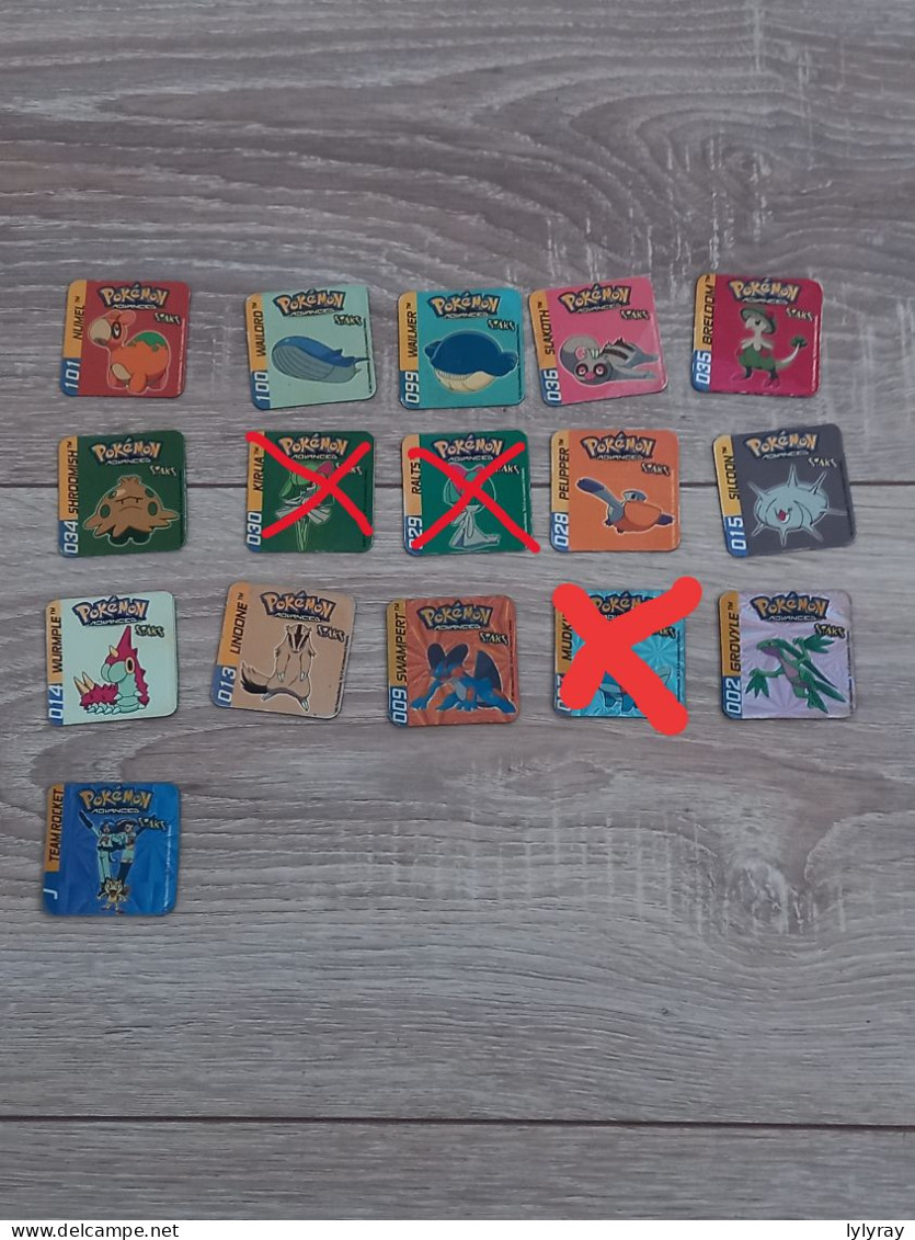 Lot De 15 Magnets POKEMON Pour Collection - Personajes