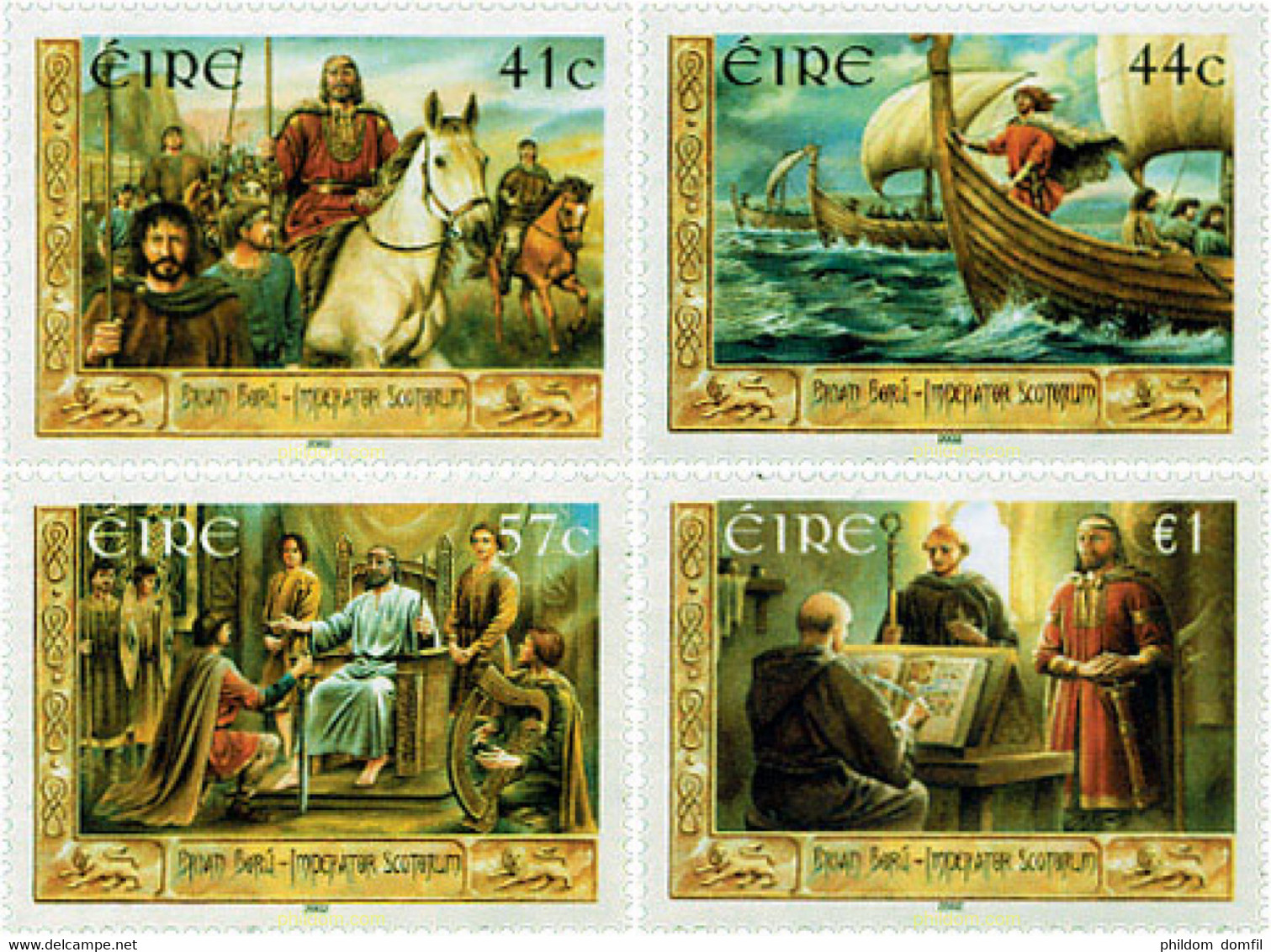 99107 MNH IRLANDA 2002 MILENARIO DE LA REALEZA SUPREMA DE BRIAN BORU - Verzamelingen & Reeksen