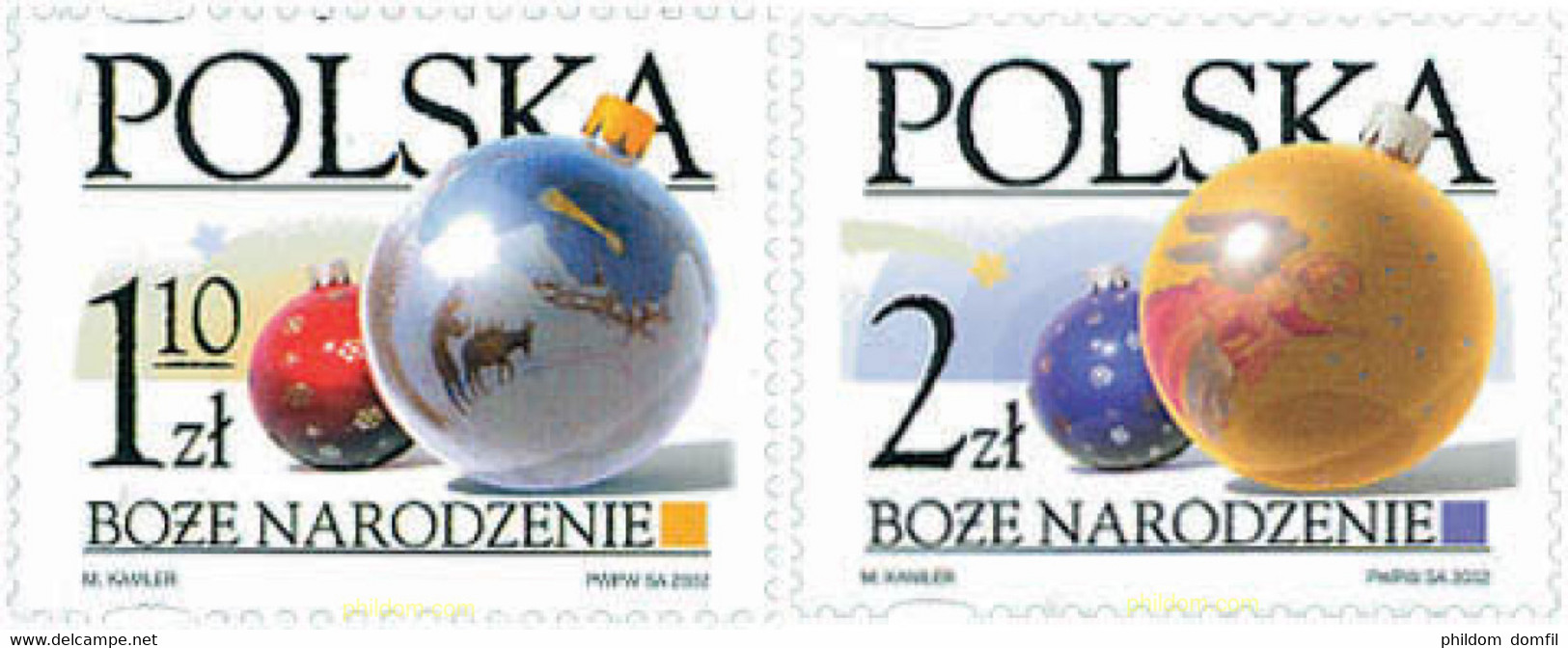 120106 MNH POLONIA 2002 NAVIDAD - Sin Clasificación