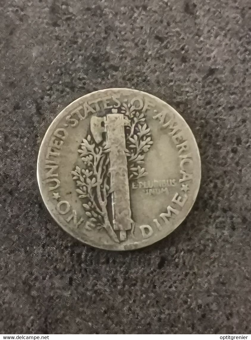 10 CENTS / 1 MERCURY DIME ARGENT 1936 PHILADELPHIE USA / SILVER - 1916-1945: Mercury (kwik)