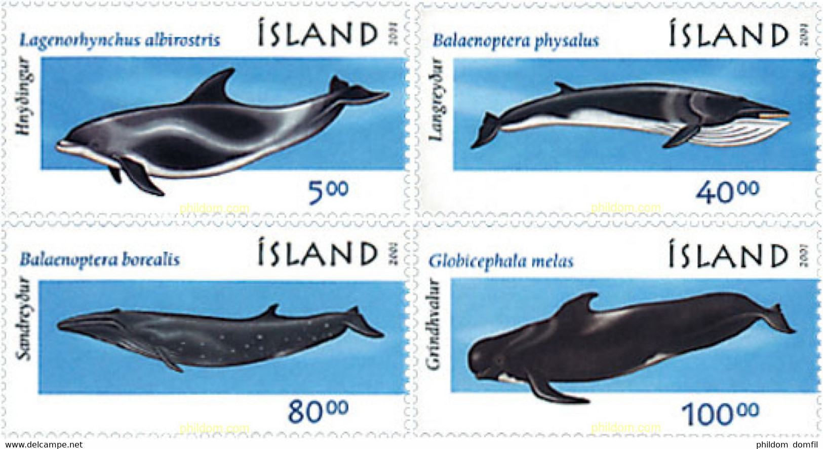 81275 MNH ISLANDIA 2001 BALLENA - Collections, Lots & Séries