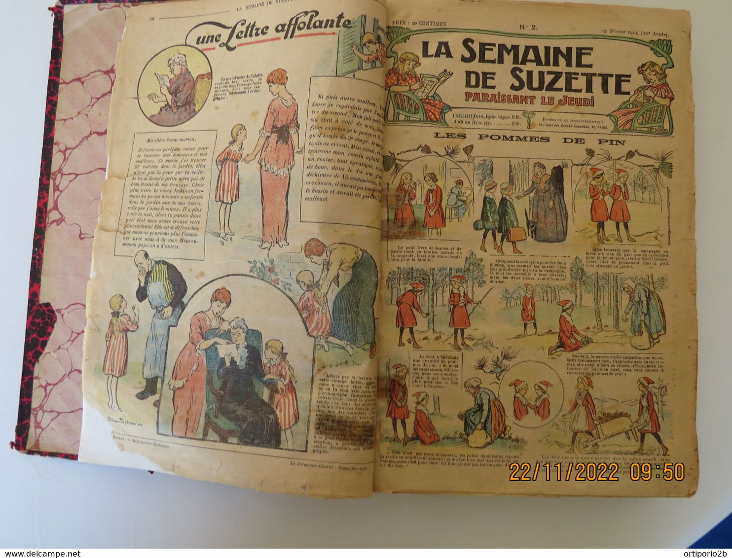 ALBUM  LA SEMAINE DE SUZETTE  Février 1914  Février 1915 - La Semaine De Suzette