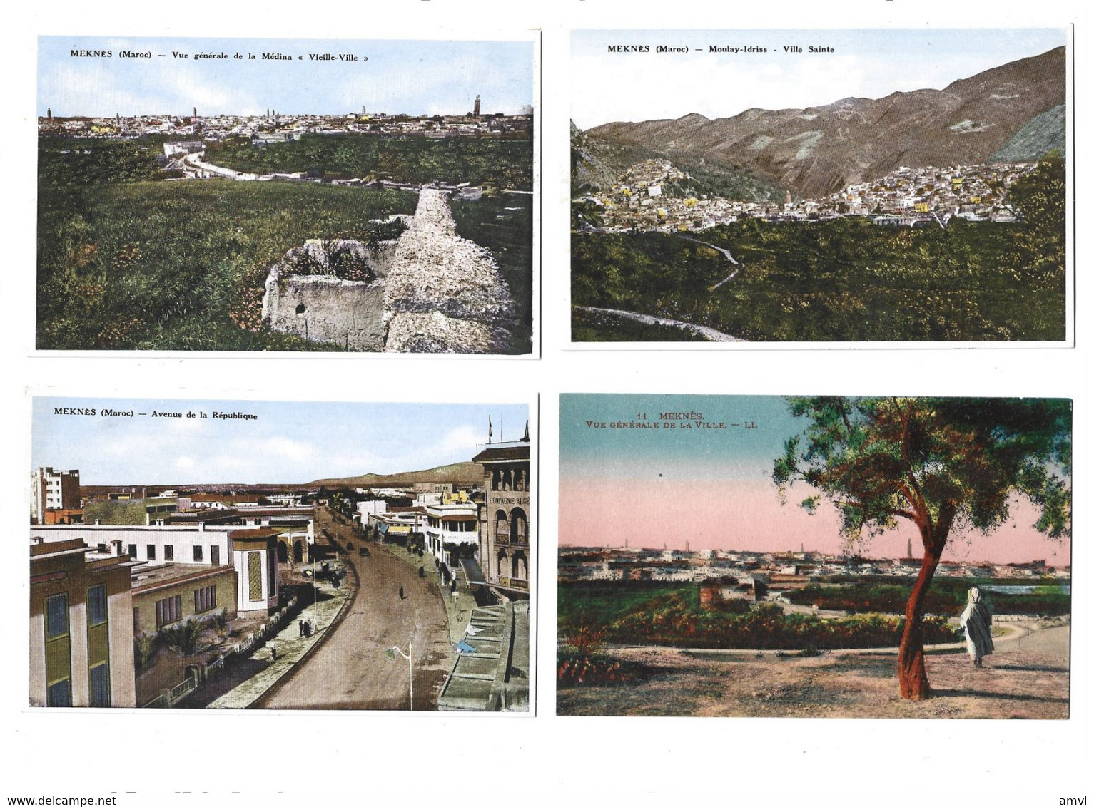 22-11-3348 Maroc MEKNES Lot De 5 Cartes - Sonstige & Ohne Zuordnung