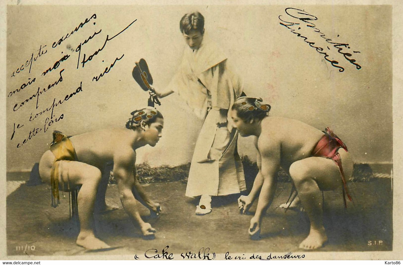 Lutte Sumo * Carte Photo * Sumos Lutteurs Sport 1903 - Lucha