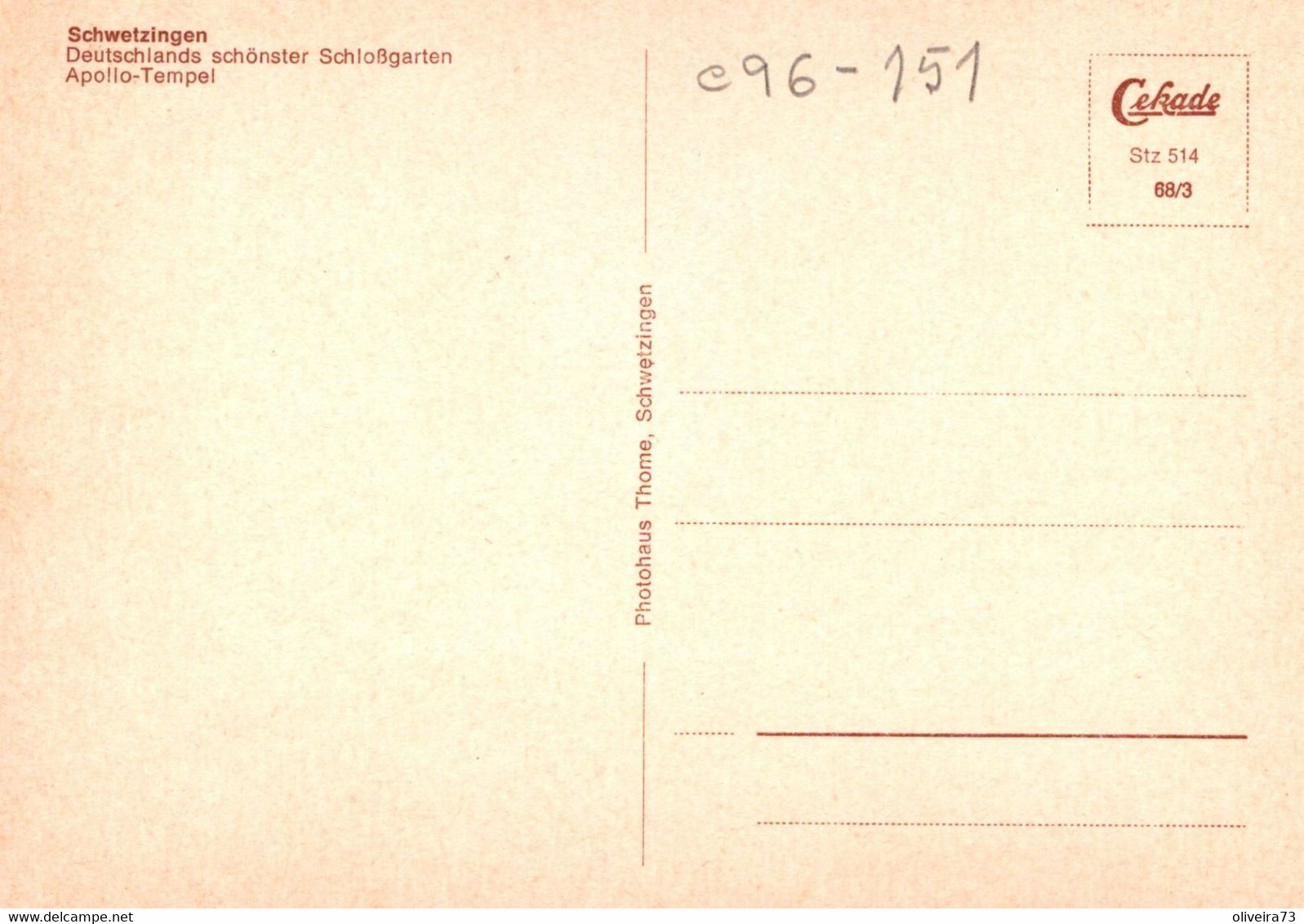 SCHWETZINGEN - Deutschlands Schönstr - Schelklingen