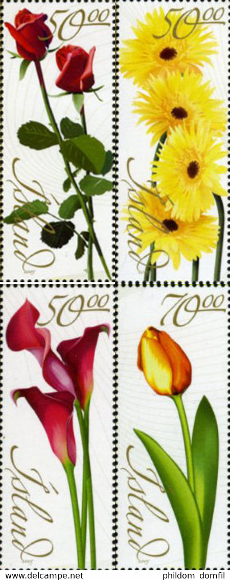 164843 MNH ISLANDIA 2005 FLORES - Collections, Lots & Séries