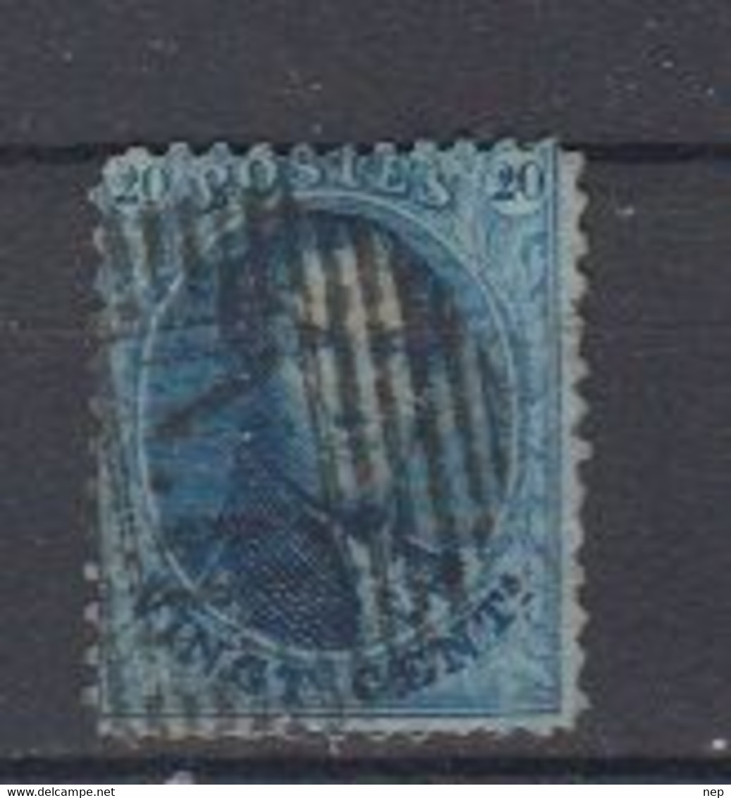 BELGIË - OBP - 1863 - Nr 15  (N.I - (NORD N° 1) - Coba + 6.00 € - Balkstempels: Spoorweg & Landelijke