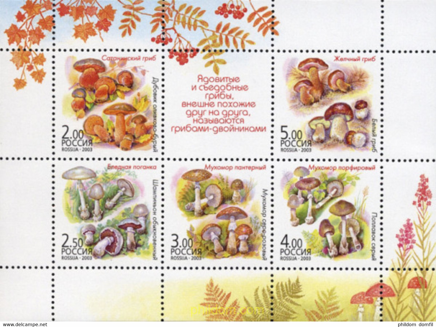 133206 MNH RUSIA 2003 SETAS - Used Stamps