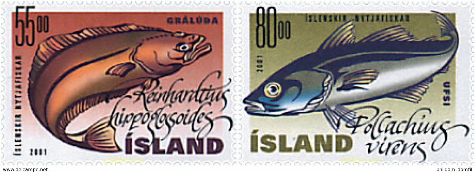 66729 MNH ISLANDIA 2001 PECES - Collections, Lots & Series