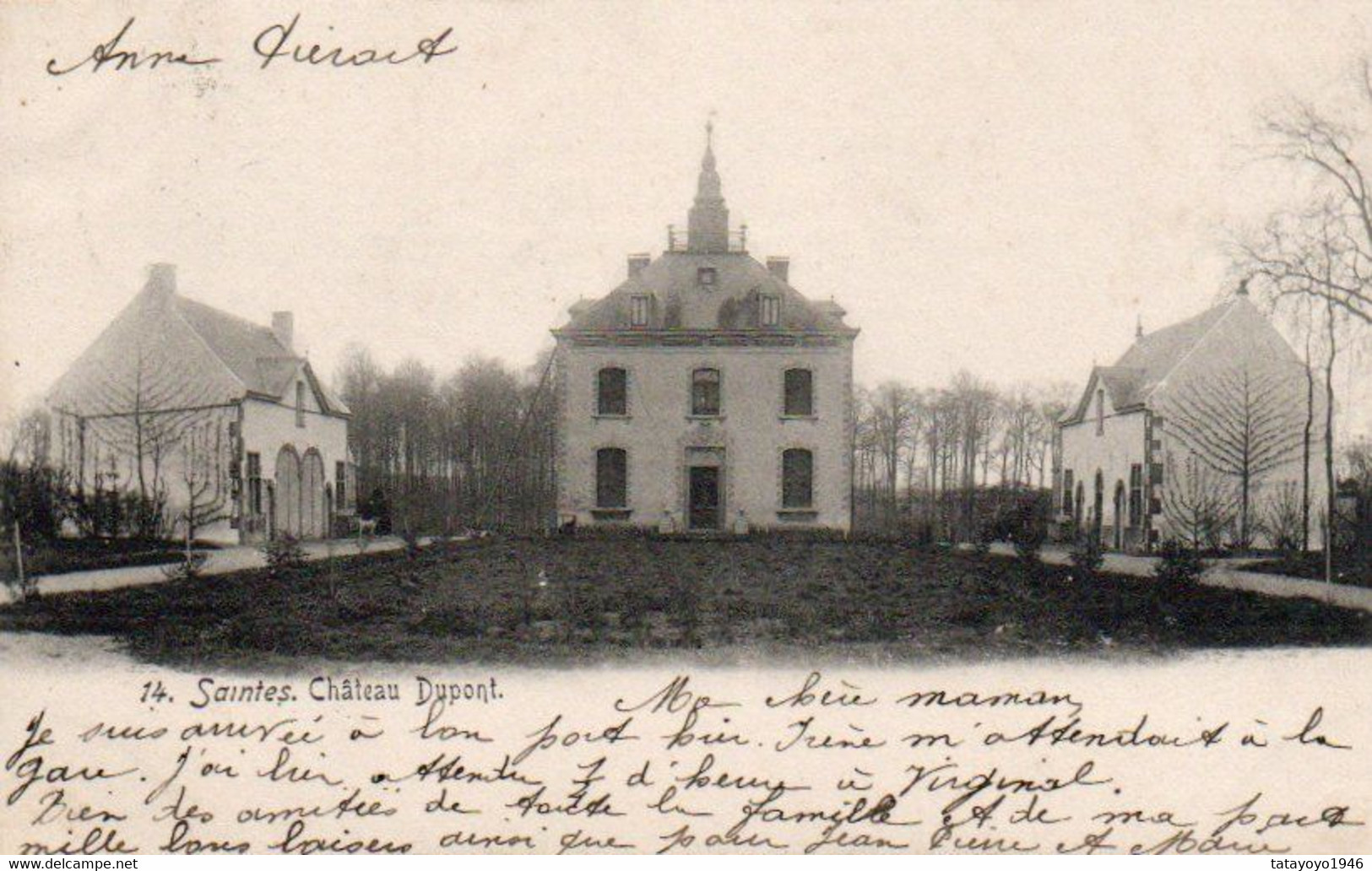 Saintes  Chateau Dupont Voyagé En 1904 - Tubize