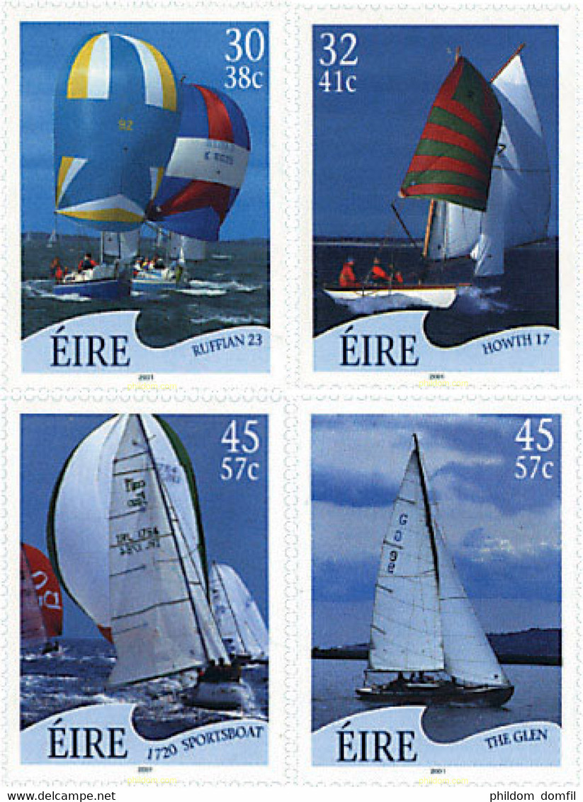 81270 MNH IRLANDA 2001 BARCOS DE VELA - Colecciones & Series