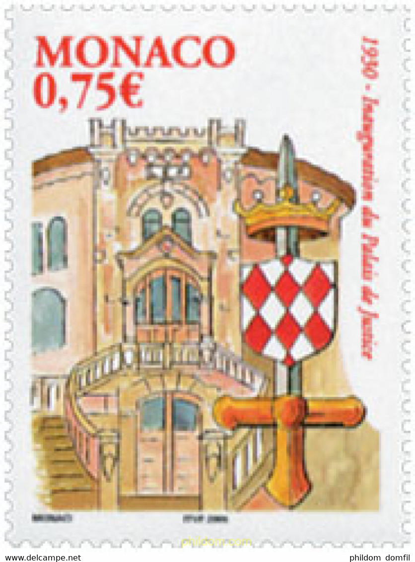 161177 MNH MONACO 2004 75 ANIVERSARIO DEL PALACIO DE JUSTICIA - Altri & Non Classificati