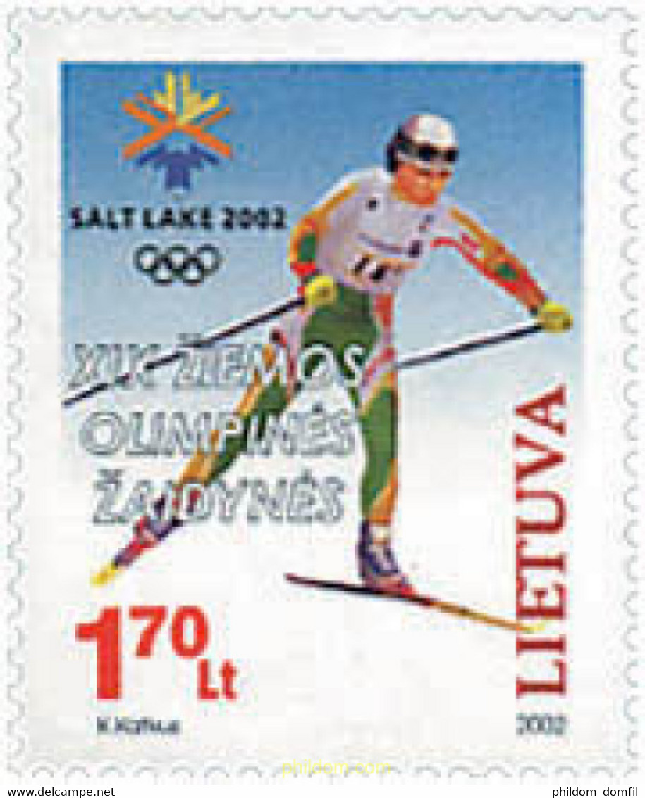 87253 MNH LITUANIA 2002 19 JUEGOS OLIMPICOS INVIERNO. SALT LAKE CITY 2002 - Hiver 2002: Salt Lake City