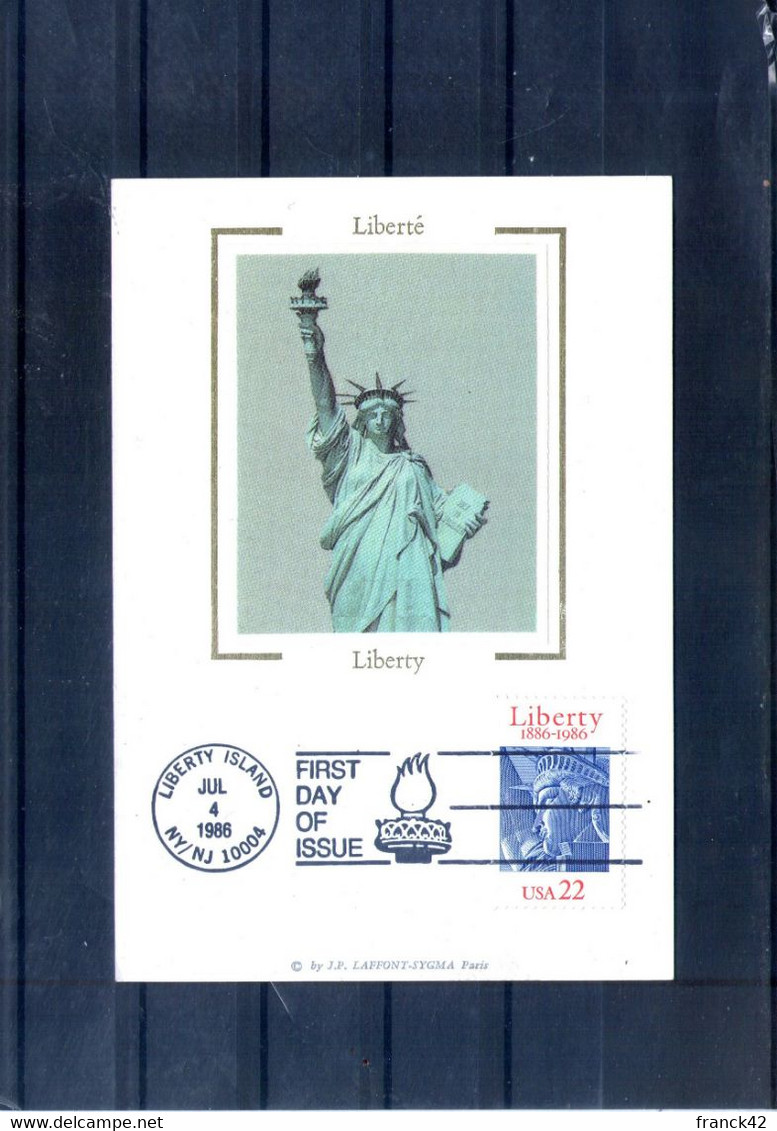 Etats Unis. Carte Maximum. Statue De La Liberté. 4/07/1986 - Maximum Cards