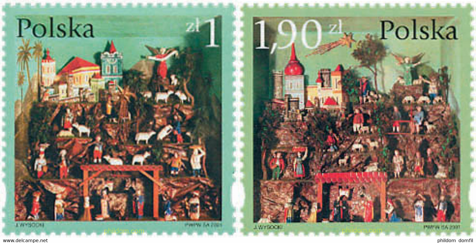 87283 MNH POLONIA 2001 NAVIDAD - Non Classificati