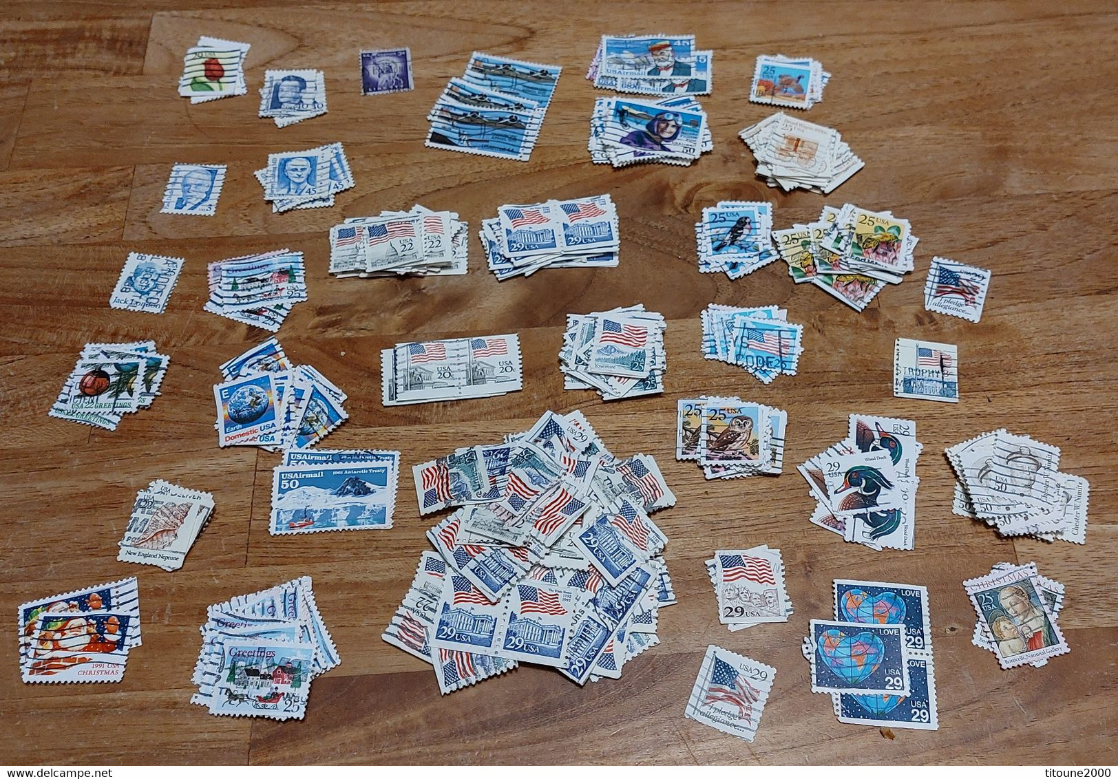 Lots De 406 Timbres Américains Oblitérés - Collections, Lots & Séries