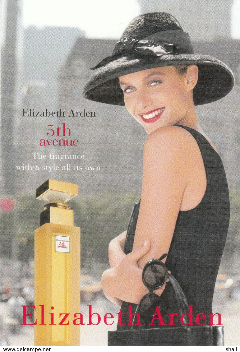 CARTE PARFUMEE 5TH AVENUE ELIZABETH ARDEN - PERFUME CARD ADVISING - Anciennes (jusque 1960)