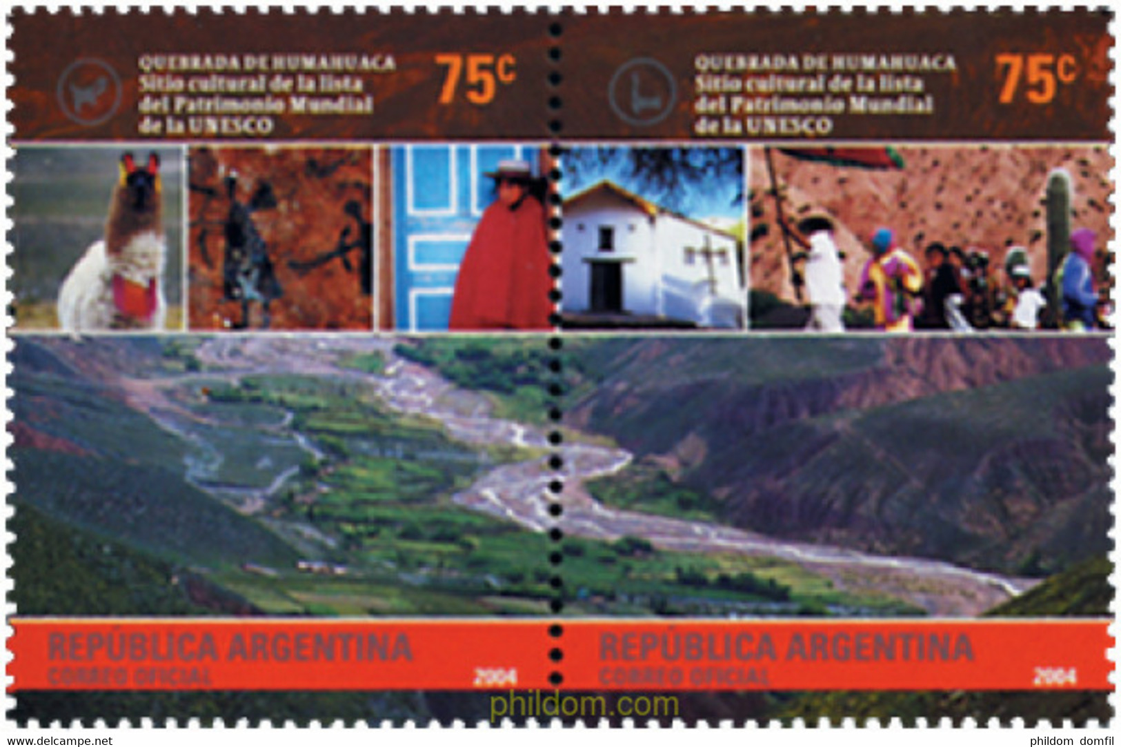 149256 MNH ARGENTINA 2004 PATRIMONIO MUNDIAL - Used Stamps