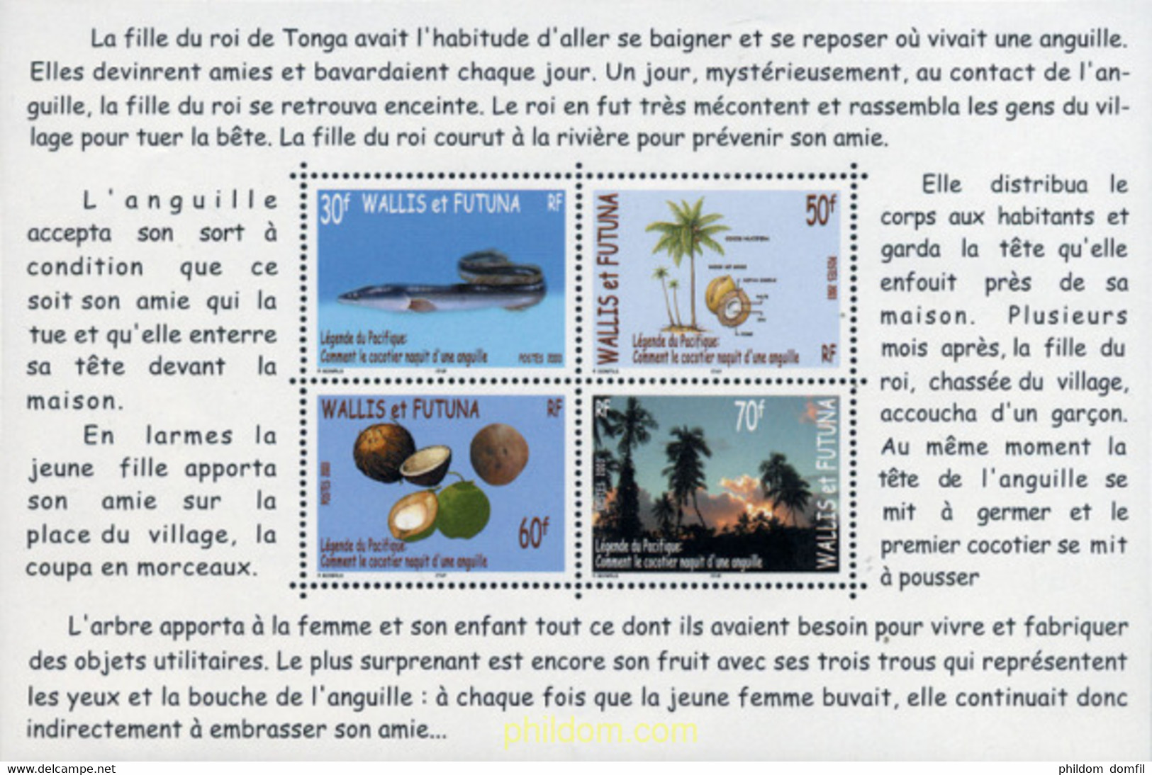 132328 MNH WALLIS Y FUTUNA 2003 LEYENDA DEL PACIFICO - Oblitérés